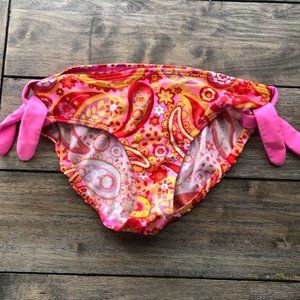 Land's End Kids Bikini Bottom Paisley Size 12